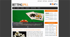 Desktop Screenshot of bettingspill.com